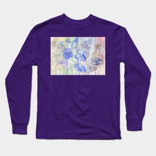 Floral Watercolour Collage Long Sleeve T-Shirt